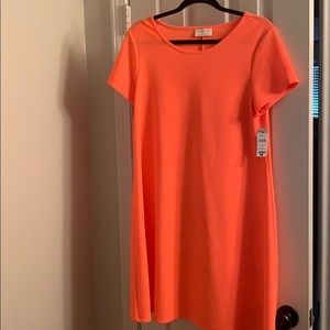 Never Worn Large Neon Orange Dress